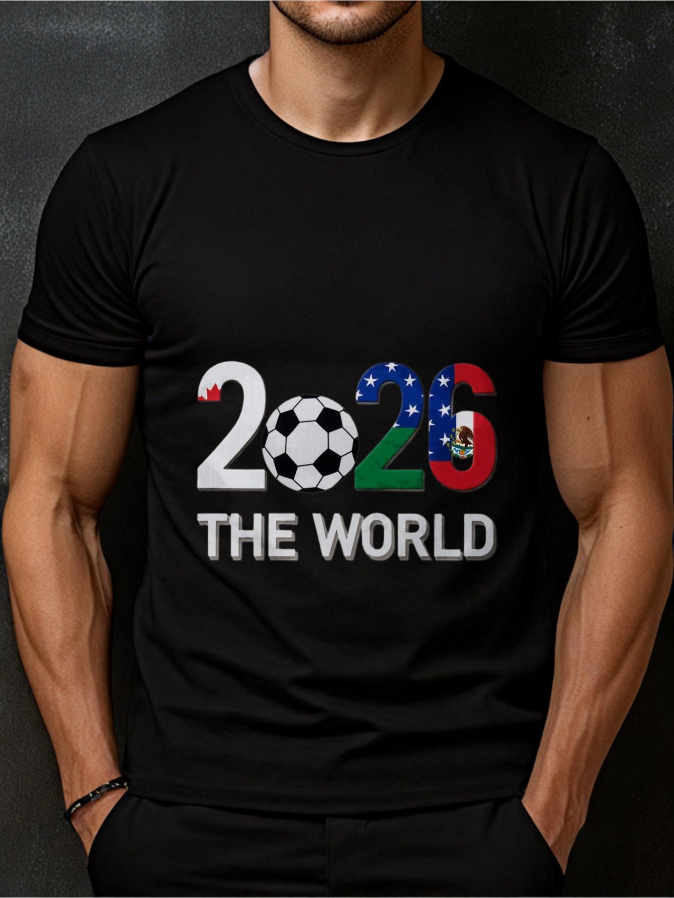A Black T-Shirt for Men with a 2026 Design That Showcases The Flags of The United States L
A Black T-Shirt for Men with a 2026 Design That Showcases The Flags of The United States L