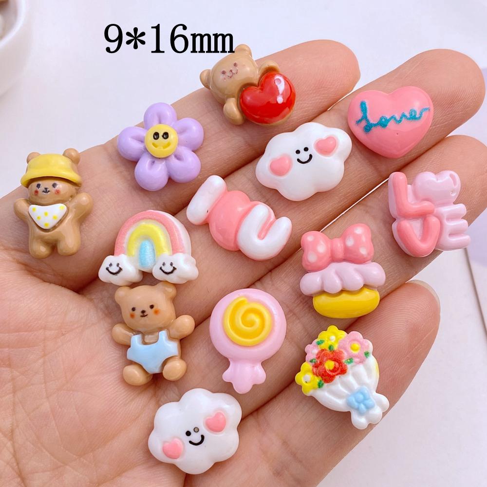 20Pcs New Cute Resin Mini Rainbow, Bear, Cloud, Flower Series Flat Back Ornament Jewelry Making Bows Accessories
20Pcs New Cute Resin Mini Rainbow, Bear, Cloud, Flower Series Flat Back Ornament Jewelry Making Bows Accessories