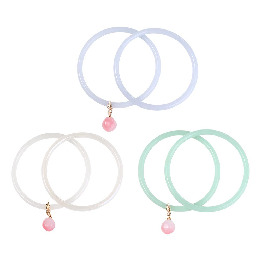 Trendy Chinese Pendent Peach For Girls Korean Wristbands Hanfu Bangles Glass Women Bracelets
Trendy Chinese Pendent Peach For Girls Korean Wristbands Hanfu Bangles Glass Women Bracelets