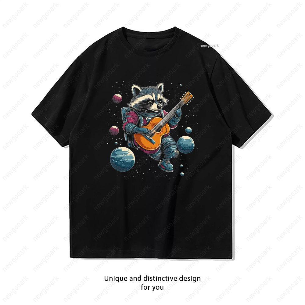 Raccoon Playing Guitar in Space Funny Gift Black Tee T Shirt Women Unisex Summer Fashion Casual Cotton Graphic T Shirts Streetwear 3XL
Raccoon Playing Guitar in Space Funny Gift Black Tee T Shirt Women Unisex Summer Fashion Casual Cotton Graphic T Shirts Streetwear 3XL