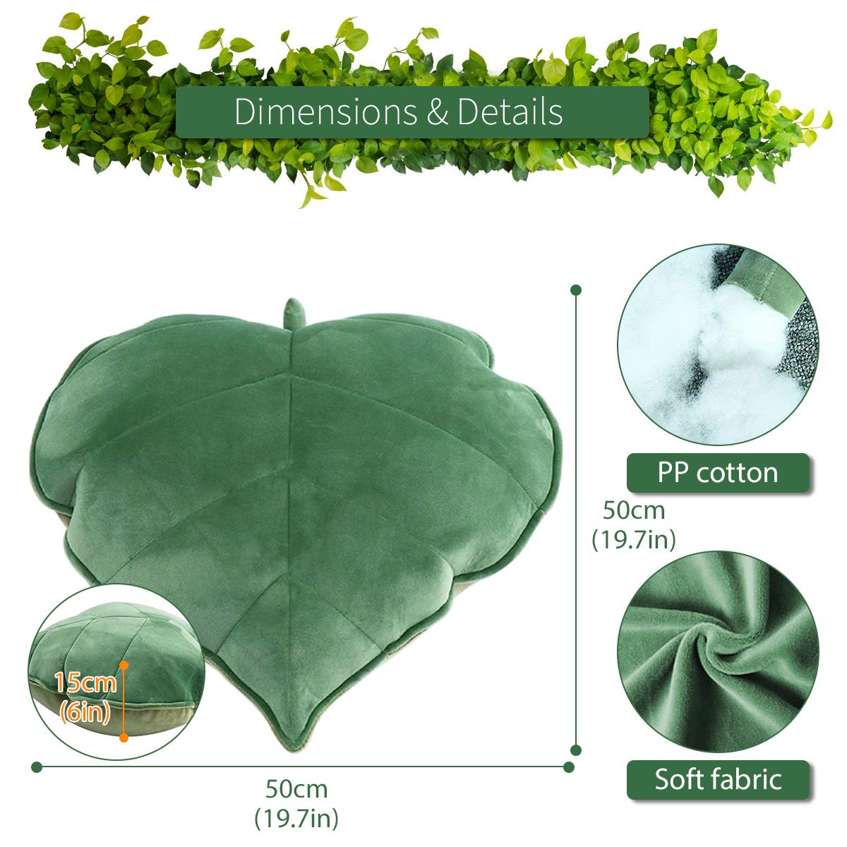 3D Leaf Throw Pillow Decorative Plant Pillow Soft Plush Leaf Shaped Cushion Novelty Plush Backrest Pillow Comfortable Plant Home зелений
3D Leaf Throw Pillow Decorative Plant Pillow Soft Plush Leaf Shaped Cushion Novelty Plush Backrest Pillow Comfortable Plant Home зелений
