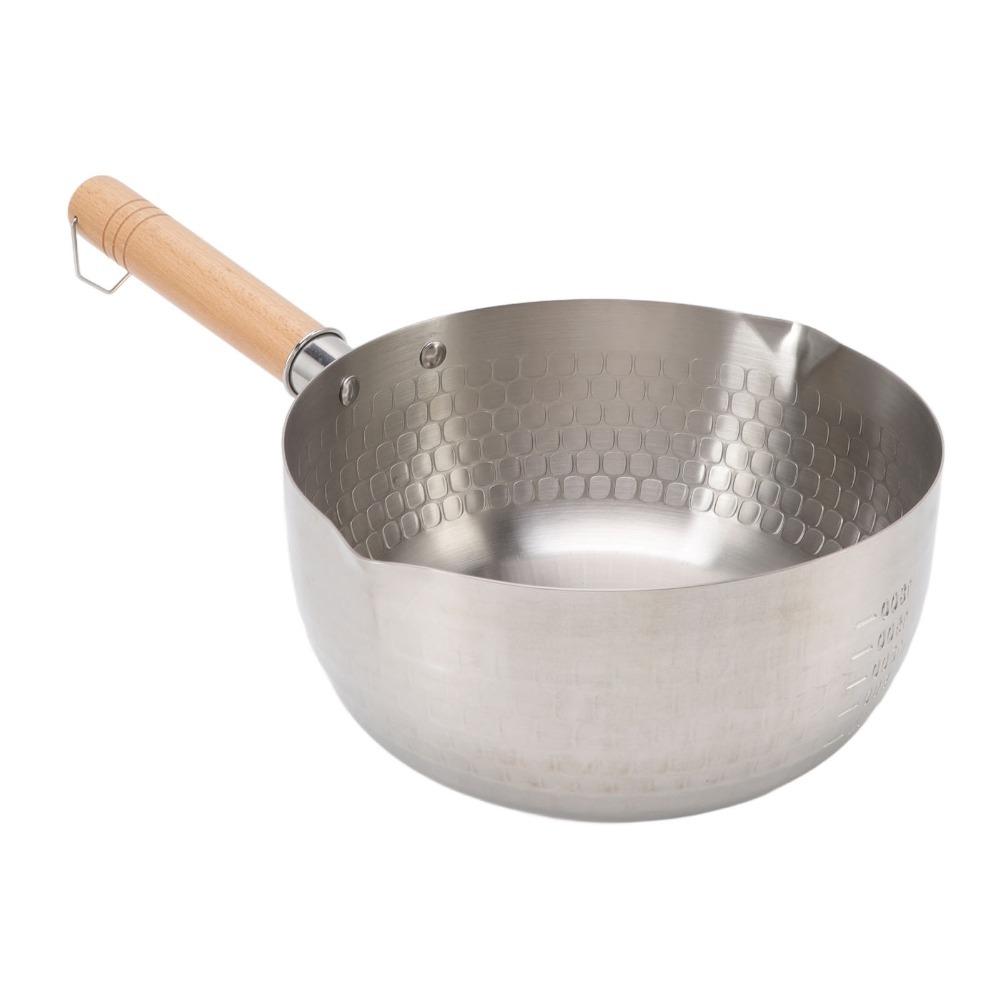 Snow Pan 304 Stainless Steel Yukihira Pot 20cm/7.9in Wooden Handle Saucepan Two Side Spouts Easy Clean Soup Pot Gas Stoves
Snow Pan 304 Stainless Steel Yukihira Pot 20cm/7.9in Wooden Handle Saucepan Two Side Spouts Easy Clean Soup Pot Gas Stoves
