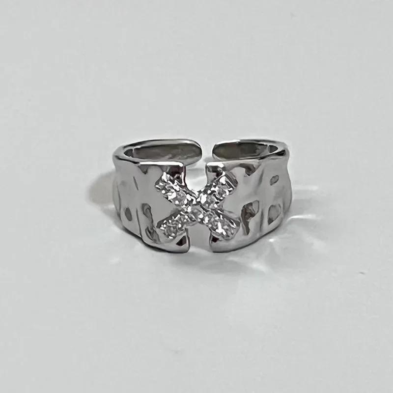 Punk Style Irregular Star Cross Crystal Ring for Women Men Personality Adjustable Couple Rings Hip Hop Zircon Y2k Accessories resizable
Punk Style Irregular Star Cross Crystal Ring for Women Men Personality Adjustable Couple Rings Hip Hop Zircon Y2k Accessories resizable