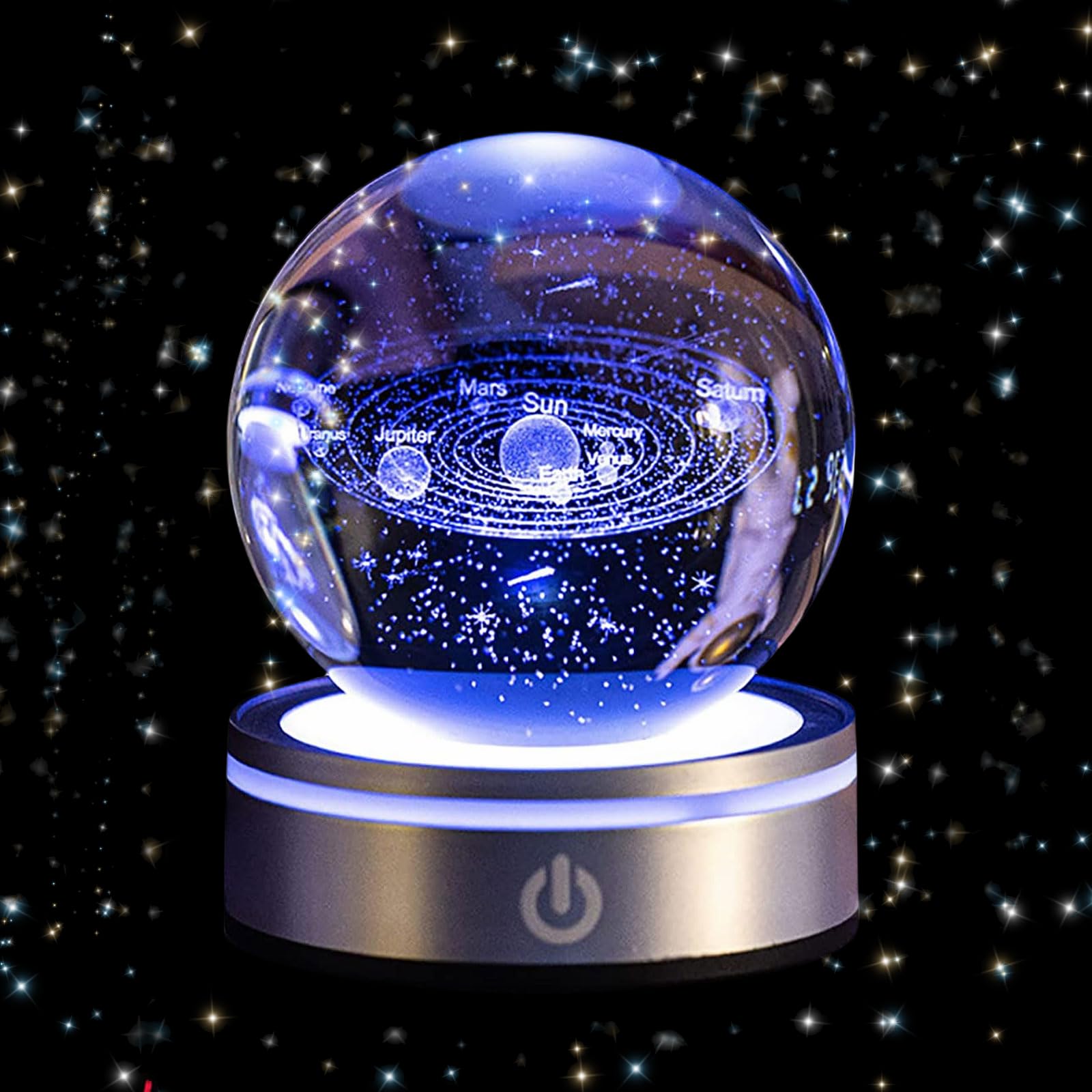 Qivine Crystal Ball Space LED Multicolor Crystal Ball 3D K9 Solar System Birthday Present Gift Bag and Card Included For Indirect Lighting Atmosphere
Qivine Crystal Ball Space LED Multicolor Crystal Ball 3D K9 Solar System Birthday Present Gift Bag and Card Included For Indirect Lighting Atmosphere