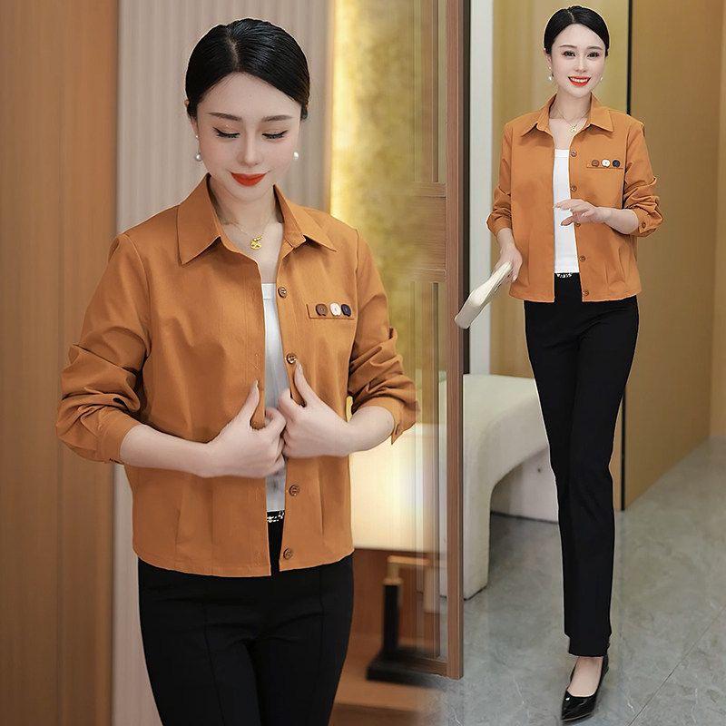 Women s Versatile Long-Sleeve Casual Short Jacket - Spring/Autumn Loose Cardigan for Middle-Aged Moms 3XL - 120-130 lbs тыква
Women s Versatile Long-Sleeve Casual Short Jacket - Spring/Autumn Loose Cardigan for Middle-Aged Moms 3XL - 120-130 lbs тыква