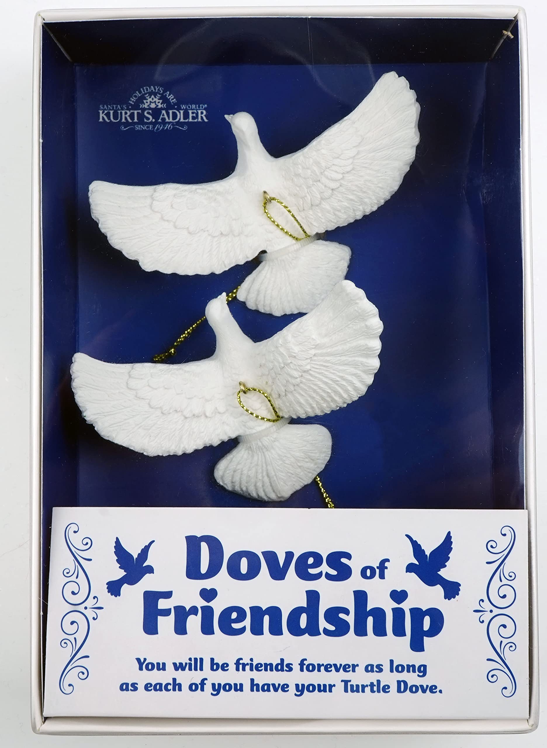 Kurt Adler Resin Friendship Dove C6699 4.5-inch Ornament, White,
Kurt Adler Resin Friendship Dove C6699 4.5-inch Ornament, White,