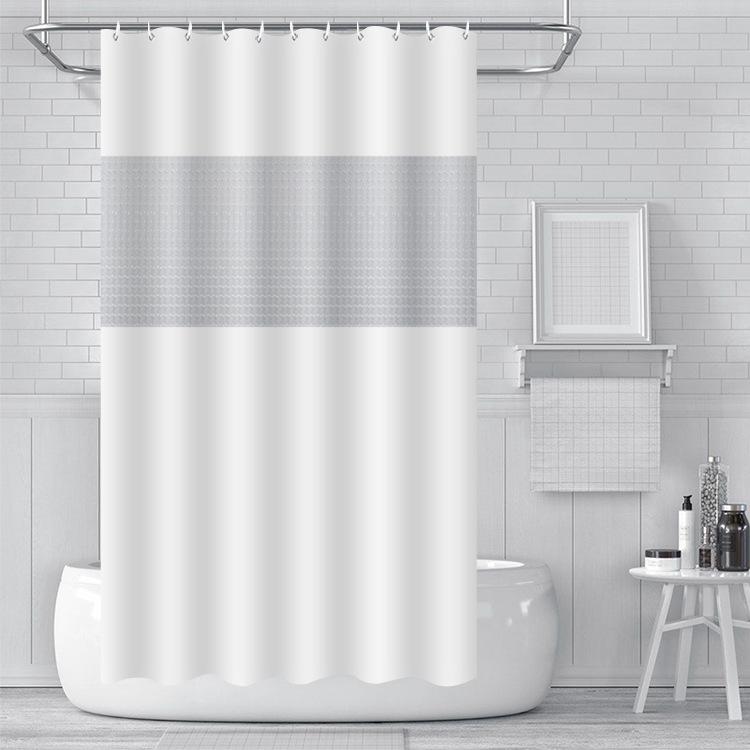 3D Splicing Peva Shower Curtain, Waterproof Bathroom Curtain Bathroom Curtain Without Punching Holes Thickened With Hook W60H190(CM)-1 Pcs
3D Splicing Peva Shower Curtain, Waterproof Bathroom Curtain Bathroom Curtain Without Punching Holes Thickened With Hook W60H190(CM)-1 Pcs