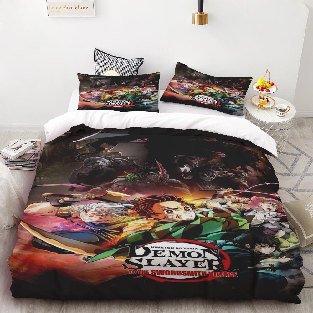 Duvet Covers Demon Slayer Bedding Sets Cartoon Comforter Bed Linen Boys Kids Single Double Size Soft Bedclothes Home Decor Anime 135x200cm
Duvet Covers Demon Slayer Bedding Sets Cartoon Comforter Bed Linen Boys Kids Single Double Size Soft Bedclothes Home Decor Anime 135x200cm