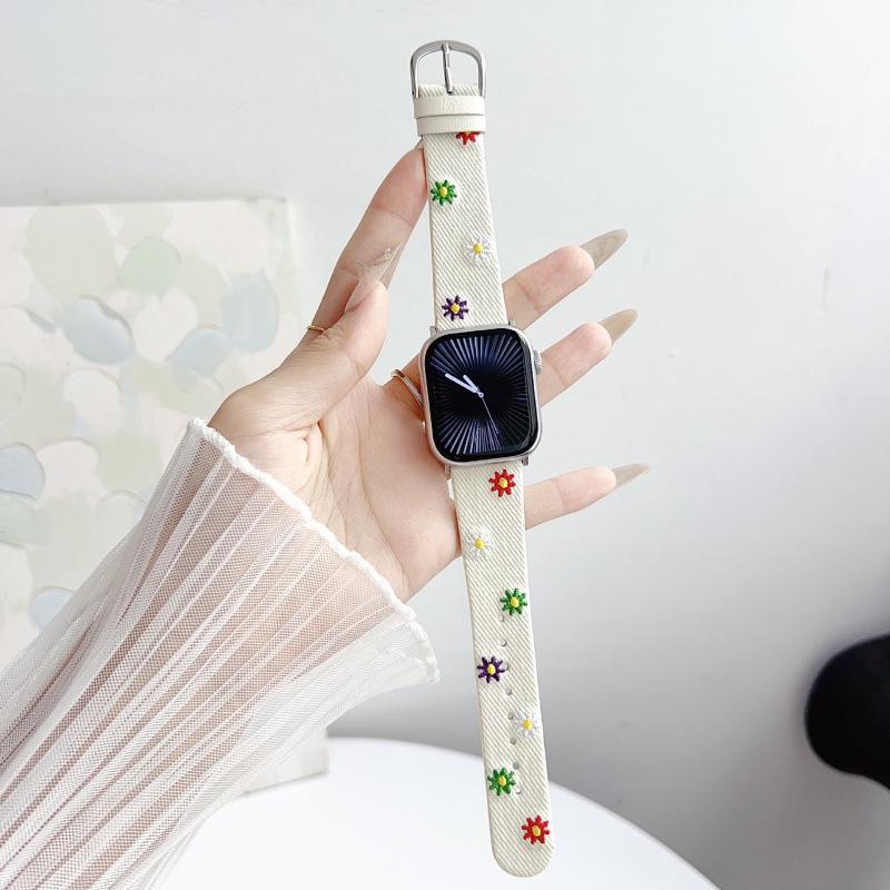 Compatible Embroidered Daisy Watch Strap for Apple Watch Series 11, Huawei FIT4, and Xiaomi 9Pro. For Apple 38/40/41mm (s10/s11 42mm) білий
Compatible Embroidered Daisy Watch Strap for Apple Watch Series 11, Huawei FIT4, and Xiaomi 9Pro. For Apple 38/40/41mm (s10/s11 42mm) білий
