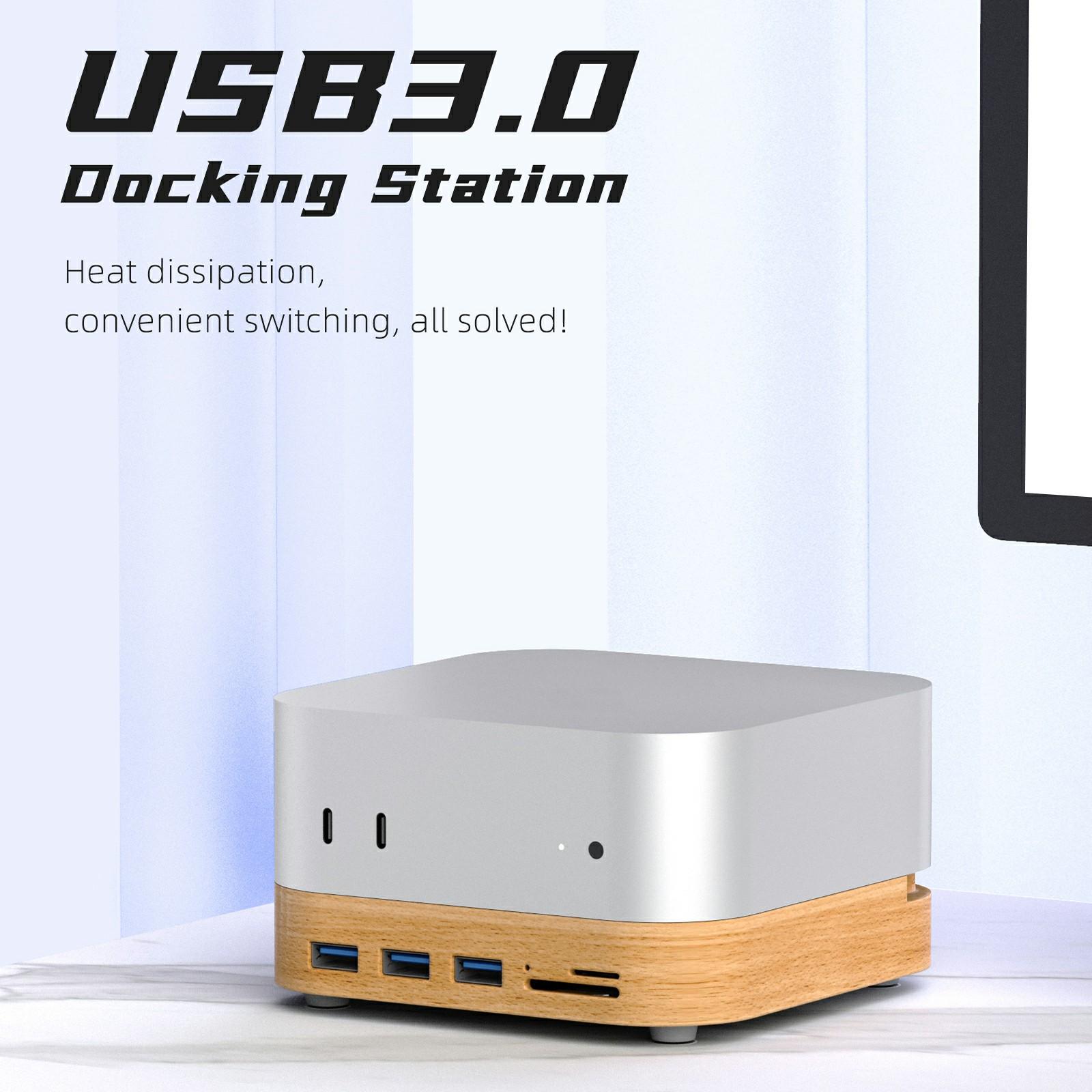 AJM4-FH For Mac Mini M4/M4 Pro Wooden Expansion Dock USB 3.0 Hub TF/SD Card Reader Anti-Dust Stand As Shown A
AJM4-FH For Mac Mini M4/M4 Pro Wooden Expansion Dock USB 3.0 Hub TF/SD Card Reader Anti-Dust Stand As Shown A