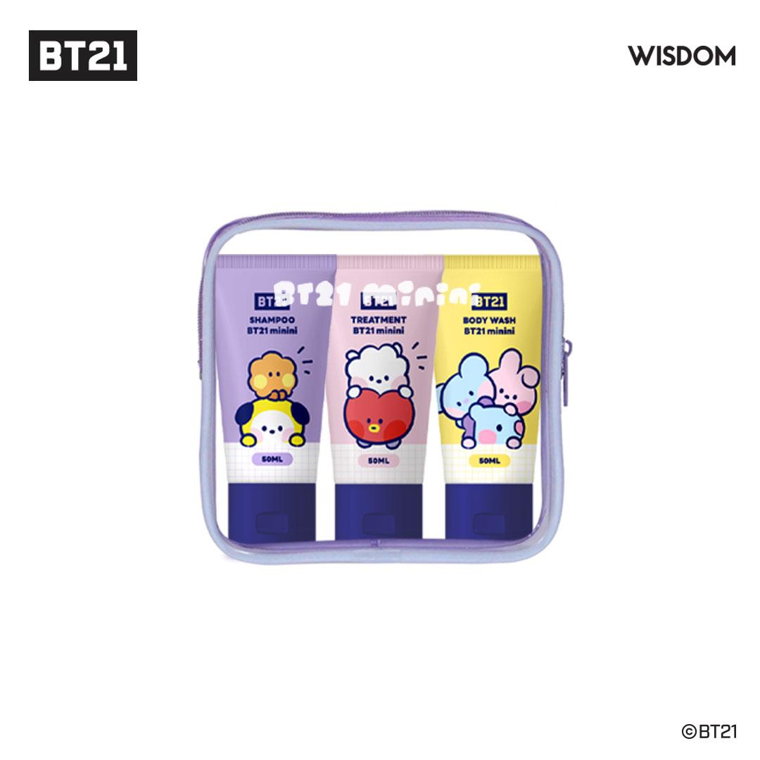 BT21 minini TRAVEL KIT Набор для ухода за повреждениями (Шампунь/кондиционер/гель для душа) портативный на борту самолета
BT21 minini TRAVEL KIT Набор для ухода за повреждениями (Шампунь/кондиционер/гель для душа) портативный на борту самолета