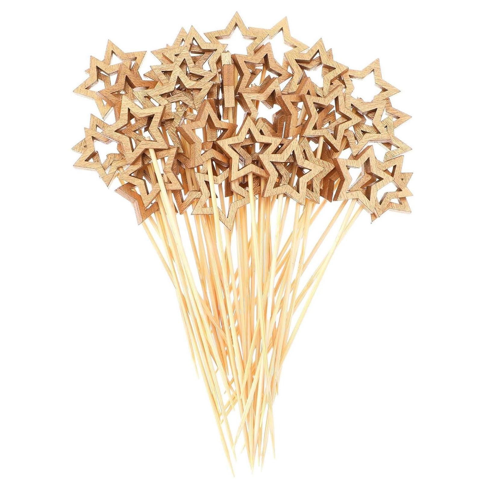 100pcs Gold Star Cocktail Picks 12cm Long Fancy Skewers Toothpicks Decorative Toothpicks Skewers for Appetizer Holiday Supplies
100pcs Gold Star Cocktail Picks 12cm Long Fancy Skewers Toothpicks Decorative Toothpicks Skewers for Appetizer Holiday Supplies