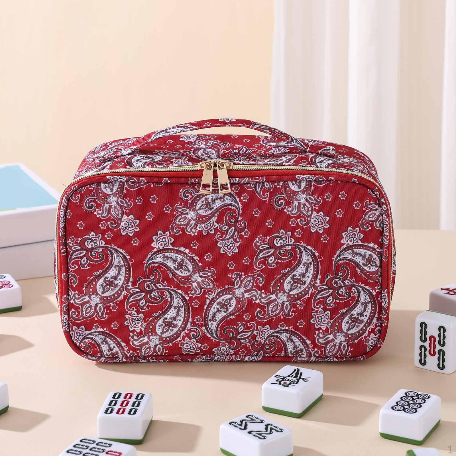 Empty American Mahjong Tile Bag Storage Organization Accessories with Handle Travel Case красный
Empty American Mahjong Tile Bag Storage Organization Accessories with Handle Travel Case красный