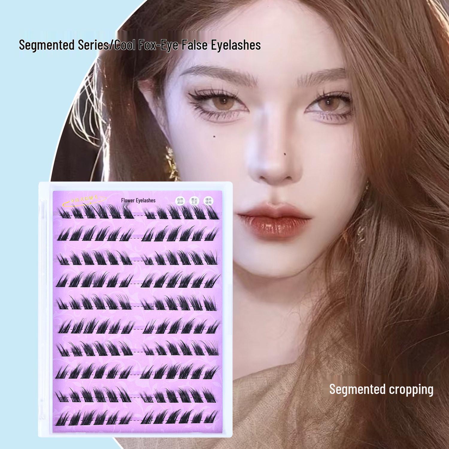 Slanted Flying Fox Series: Dynamic Black Stem False Eyelashes - Natural Curl, Ideal for Beginners
Slanted Flying Fox Series: Dynamic Black Stem False Eyelashes - Natural Curl, Ideal for Beginners