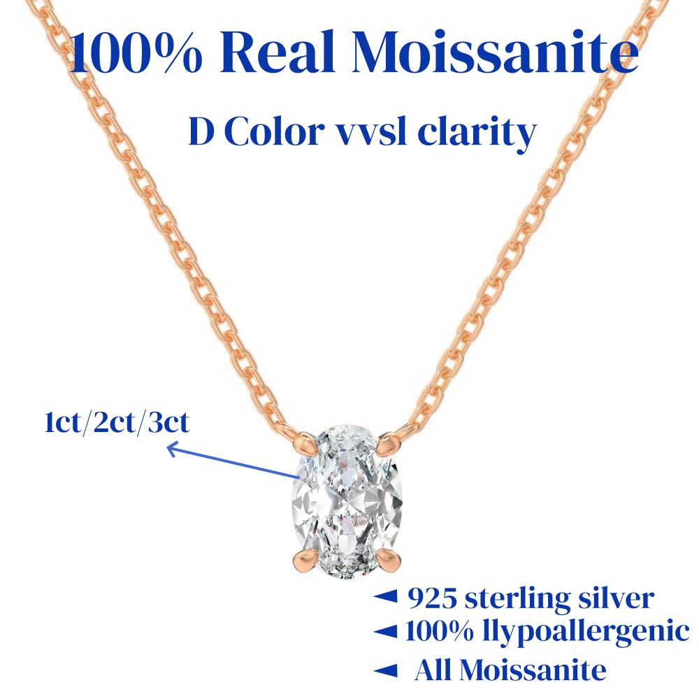 1/2/3Carat Oval Cut Moissanite Pendant Necklace 100% S925 Silver Solitaire Diamond Women‘s Fine Jewelry Necklace Party Gifts 1ct Moissanite рожевий колір золота
1/2/3Carat Oval Cut Moissanite Pendant Necklace 100% S925 Silver Solitaire Diamond Women‘s Fine Jewelry Necklace Party Gifts 1ct Moissanite рожевий колір золота