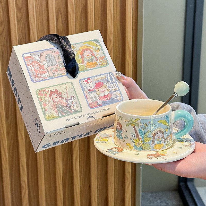 Charming Cartoon Coffee Cup & Saucer Set: Perfect Birthday Gift for Girls & Best Friends One Size
Charming Cartoon Coffee Cup & Saucer Set: Perfect Birthday Gift for Girls & Best Friends One Size