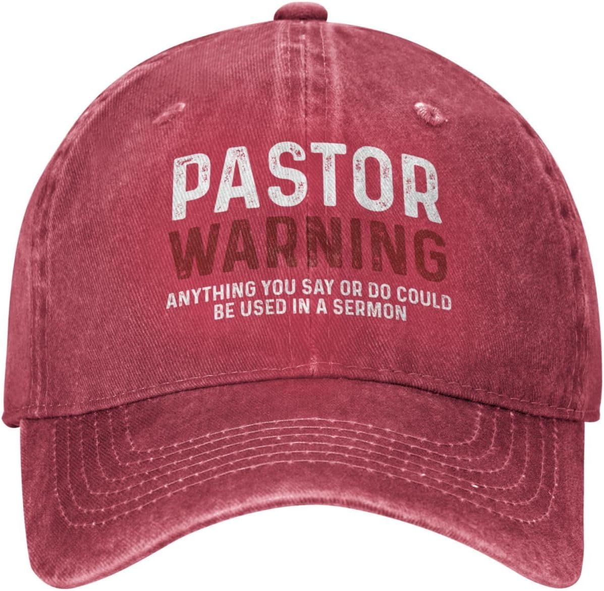 Funny Hat Pastor Warning Anything You Say Hat Unisex Baseball Caps Fashionable Caps One Size
Funny Hat Pastor Warning Anything You Say Hat Unisex Baseball Caps Fashionable Caps One Size