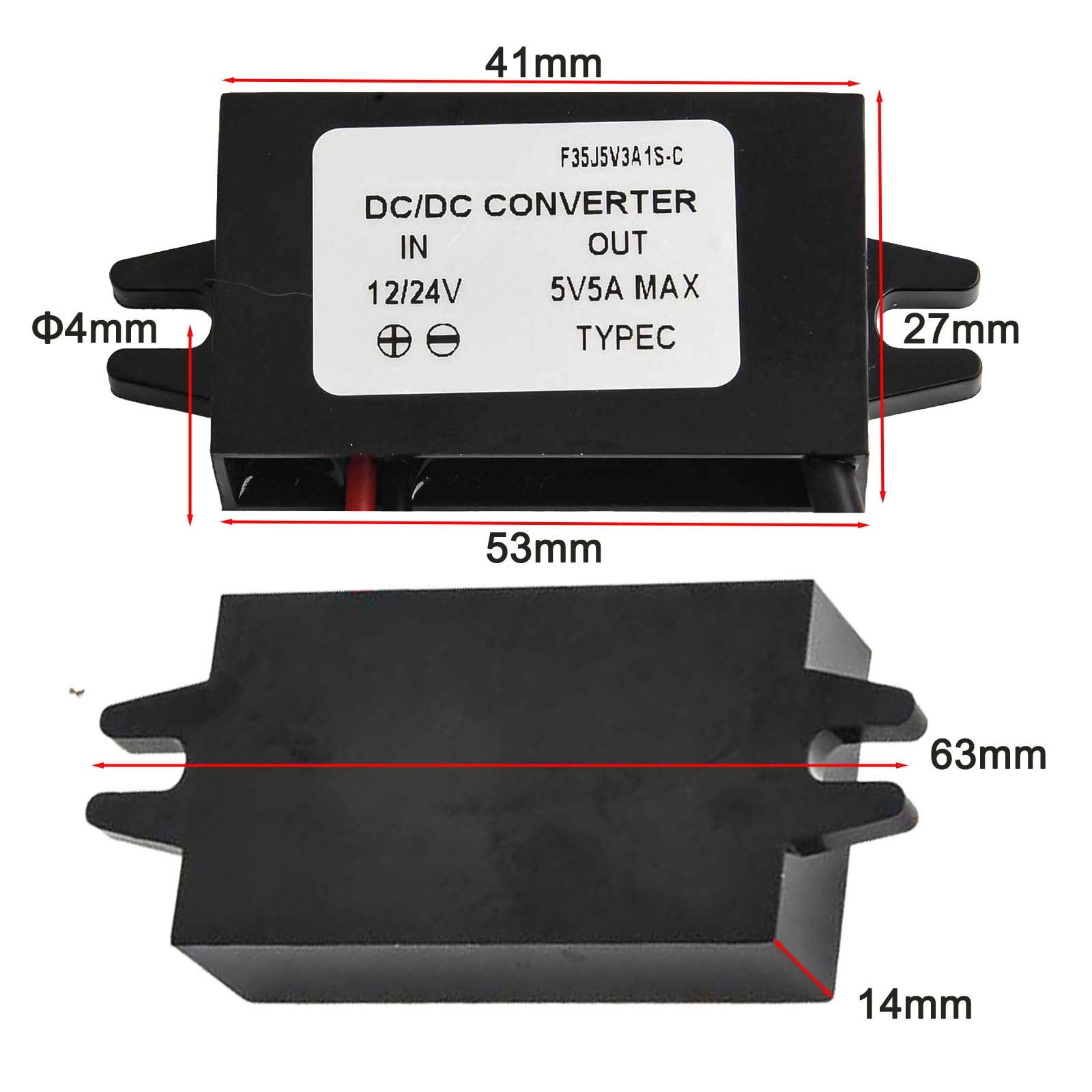 5V Charging Module DC To USB C Converter 46 63 *27*14mm Charging Adapter Reverse Polarity Protection Short Circuit Protection China Mainland
5V Charging Module DC To USB C Converter 46 63 *27*14mm Charging Adapter Reverse Polarity Protection Short Circuit Protection China Mainland