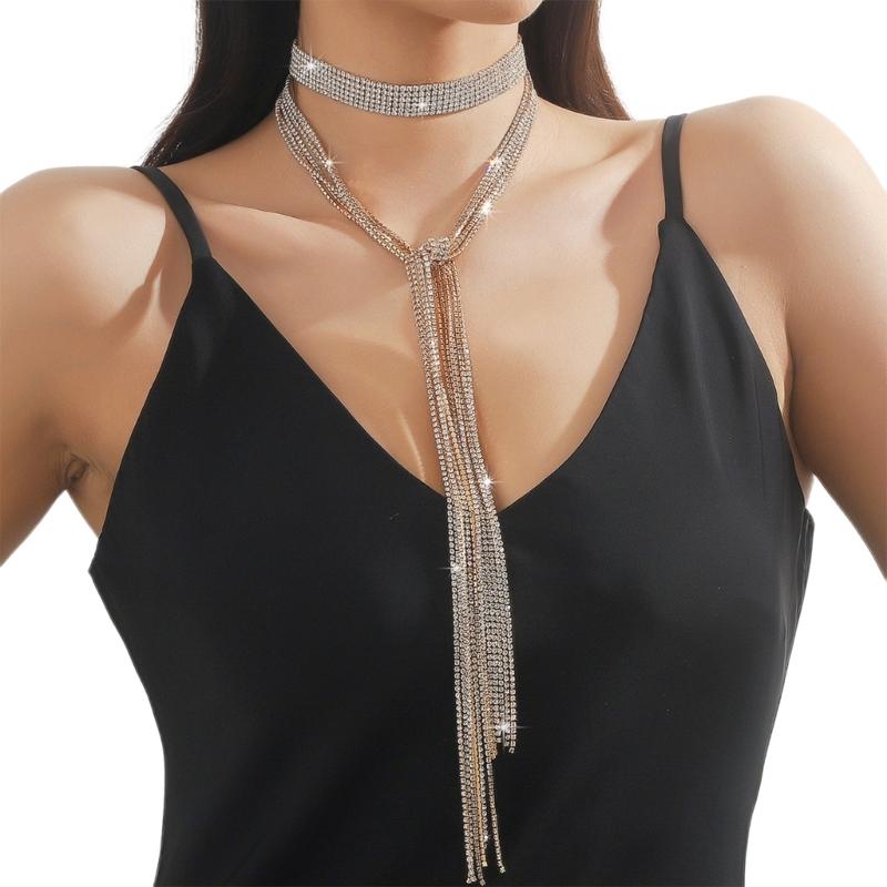 Блестящий шарф для женщин Цепочка-воротник Полностью стразы Кисточки Вечеринка в ночном клубе Рейвы Костюм Блинг-блинг Чокер 1
Блестящий шарф для женщин Цепочка-воротник Полностью стразы Кисточки Вечеринка в ночном клубе Рейвы Костюм Блинг-блинг Чокер 1