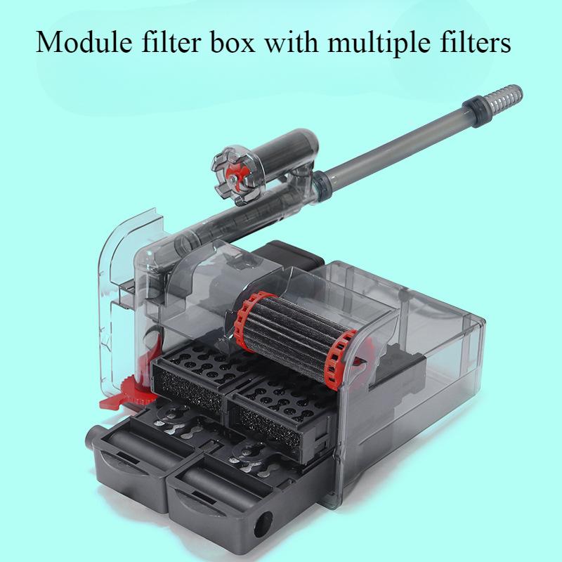 4PCS Wall-Mounted 3-in-1 Fish Tank Filter - Waterfall Purification & Circulation for Turtle Tanks - Small Silent Forced Filter G300/G350
4PCS Wall-Mounted 3-in-1 Fish Tank Filter - Waterfall Purification & Circulation for Turtle Tanks - Small Silent Forced Filter G300/G350