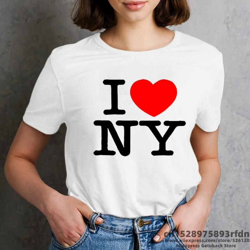 Camiseta de Unisexga corta con estampado de I Love NY para mujer ropa Harajuku de talla grande Nueva York colores blanco y S
Camiseta de Unisexga corta con estampado de I Love NY para mujer ropa Harajuku de talla grande Nueva York colores blanco y S