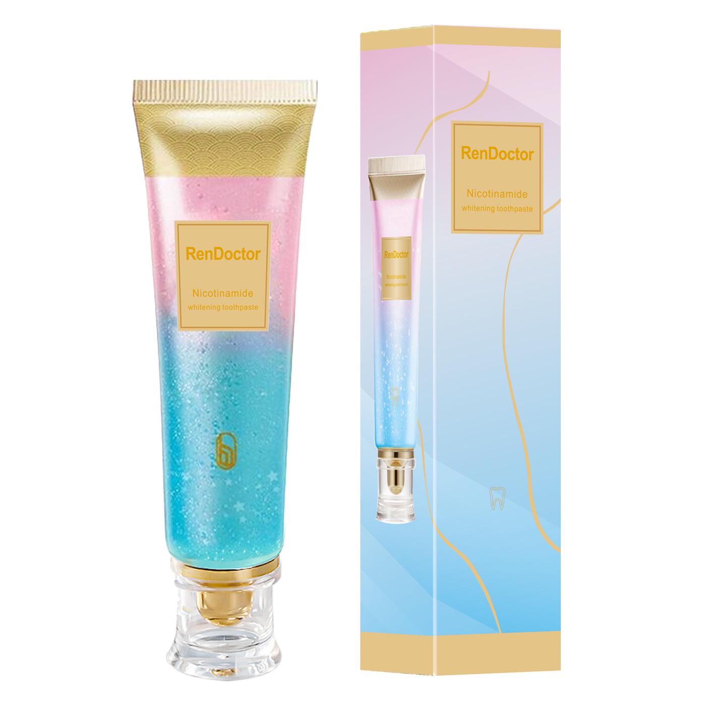 Niacinamide Whitening Toothpaste: Fresh Breath & Stain Removal for Men and Women.
Niacinamide Whitening Toothpaste: Fresh Breath & Stain Removal for Men and Women.