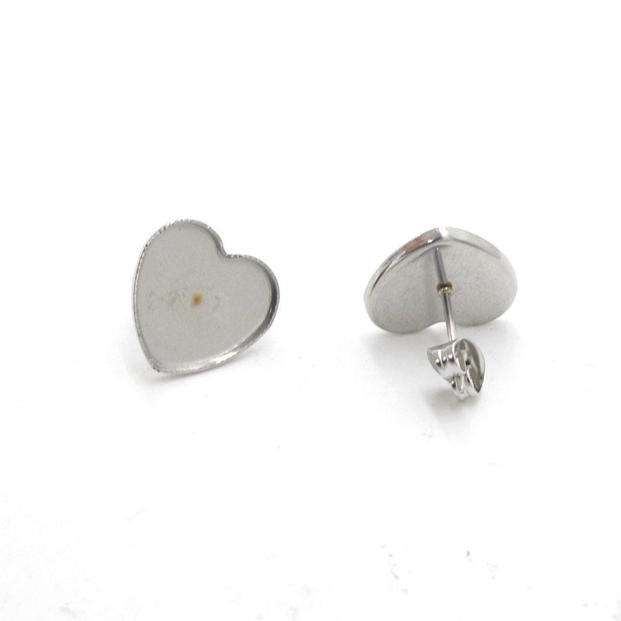 12mm Peach Heart Stainless Steel Earring Base for Heart-Shaped Studs 13x14mm fits full star patch
12mm Peach Heart Stainless Steel Earring Base for Heart-Shaped Studs 13x14mm fits full star patch