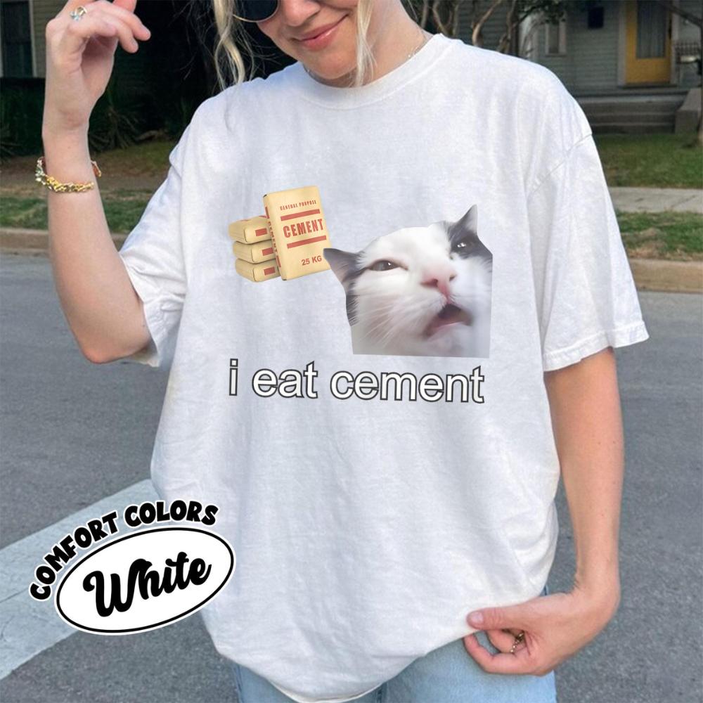 I Eat CeUnisext Cursed Cat Funny Emoji Tshirt a bizarre internet humor with a strange cat design unisex cotton streetwear top S
I Eat CeUnisext Cursed Cat Funny Emoji Tshirt a bizarre internet humor with a strange cat design unisex cotton streetwear top S