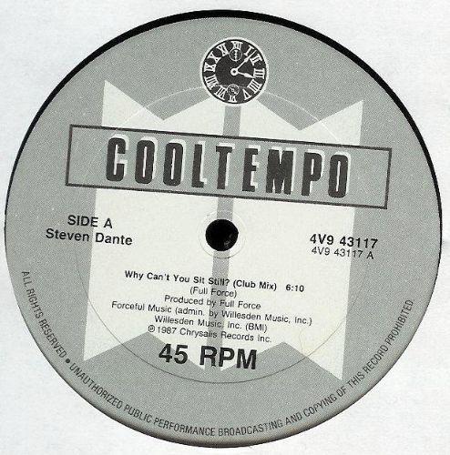 12inch Record STEVEN DANTE - Why Can t You Sit Still 4V943117 Cooltempo 1987 UK Dance & Electronica Used
12inch Record STEVEN DANTE - Why Can t You Sit Still 4V943117 Cooltempo 1987 UK Dance & Electronica Used