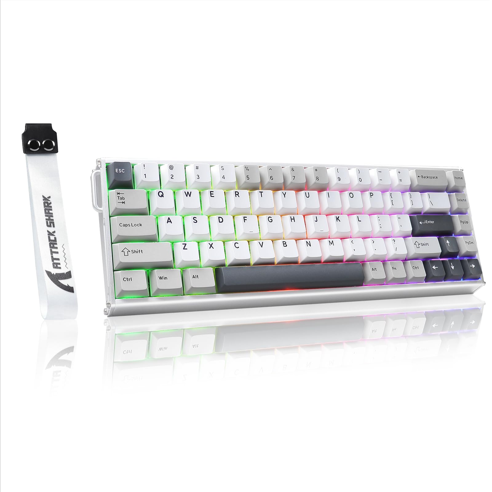 ATTACK SHARK X68MAX HE Rapid Trigger 8000Hz Polling 256KHz Scan Adjustable Compact 68 Full Aluminum PBT RGB Compatible with Windows and Mac Keyboard, білий
ATTACK SHARK X68MAX HE Rapid Trigger 8000Hz Polling 256KHz Scan Adjustable Compact 68 Full Aluminum PBT RGB Compatible with Windows and Mac Keyboard, білий