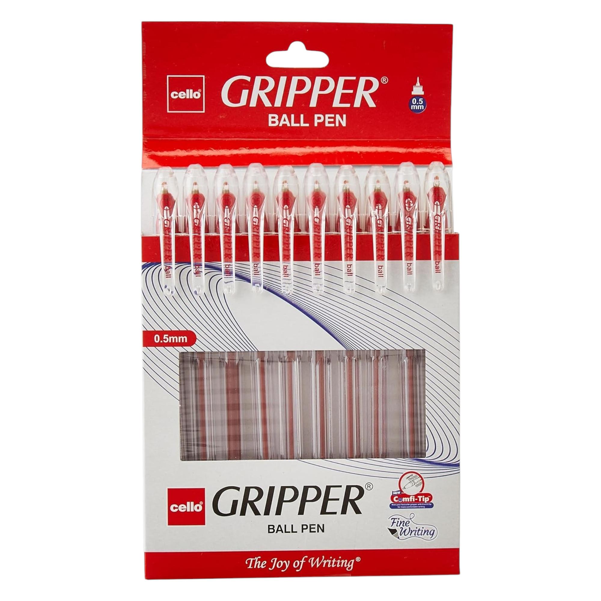 Набор из 1 шариковой ручки Cello Gripper с красным стержнем. Гладкое письмо. Для офиса, школы и повседневного использования.
Набор из 1 шариковой ручки Cello Gripper с красным стержнем. Гладкое письмо. Для офиса, школы и повседневного использования.