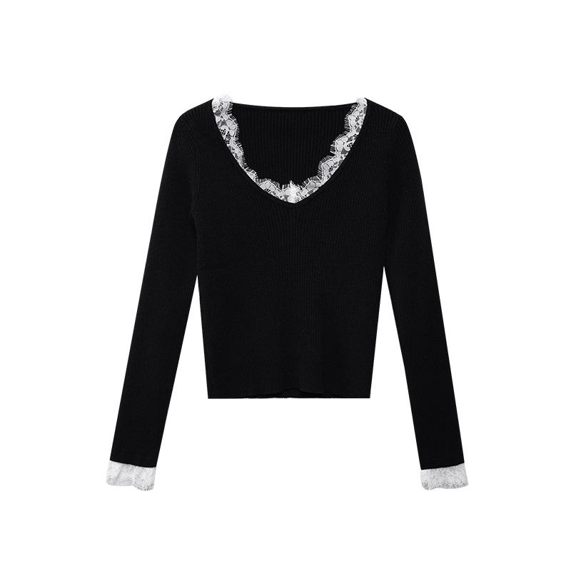 Новинка 2024 Кружевной свитер с V-образным вырезом приталенного силуэта для женщин F2389 Small чёрный
Новинка 2024 Кружевной свитер с V-образным вырезом приталенного силуэта для женщин F2389 Small чёрный