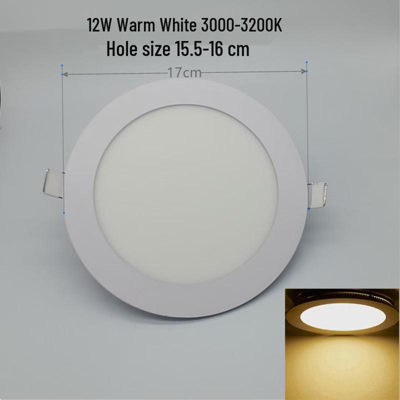 Warm White Recessed Round Ceiling Downlight for Indoor Use
Warm White Recessed Round Ceiling Downlight for Indoor Use