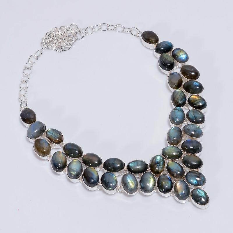 Excellent Top Grade Qualite 100% Natural Labradorite Oval Shape Ethnic Style Handmade Jewelry 925 Steling Silver Plated Necklace 19 WSJ5129 срібний
Excellent Top Grade Qualite 100% Natural Labradorite Oval Shape Ethnic Style Handmade Jewelry 925 Steling Silver Plated Necklace 19 WSJ5129 срібний