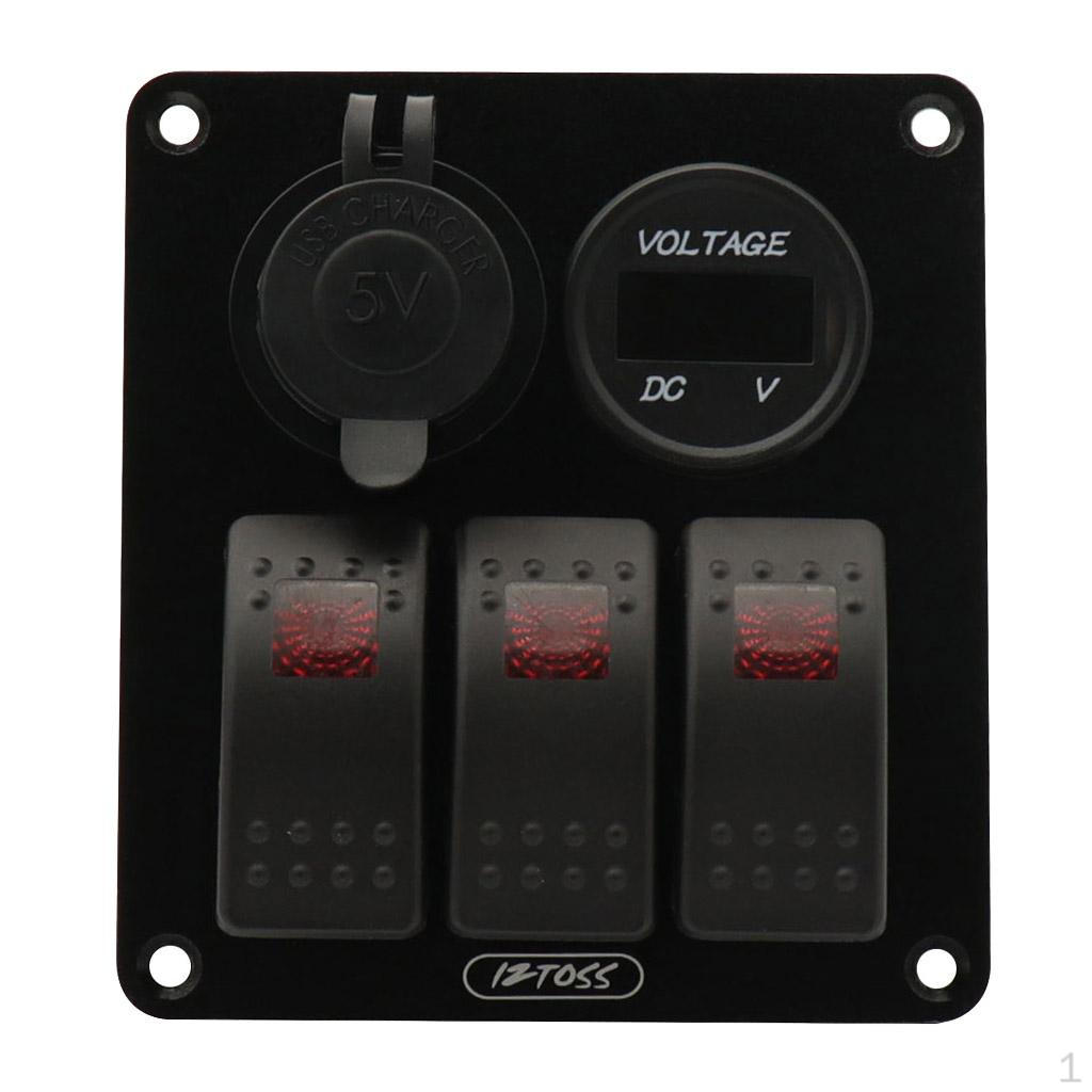 3 Gang Switch Panel Pre with 4.8 A Assembly
3 Gang Switch Panel Pre with 4.8 A Assembly