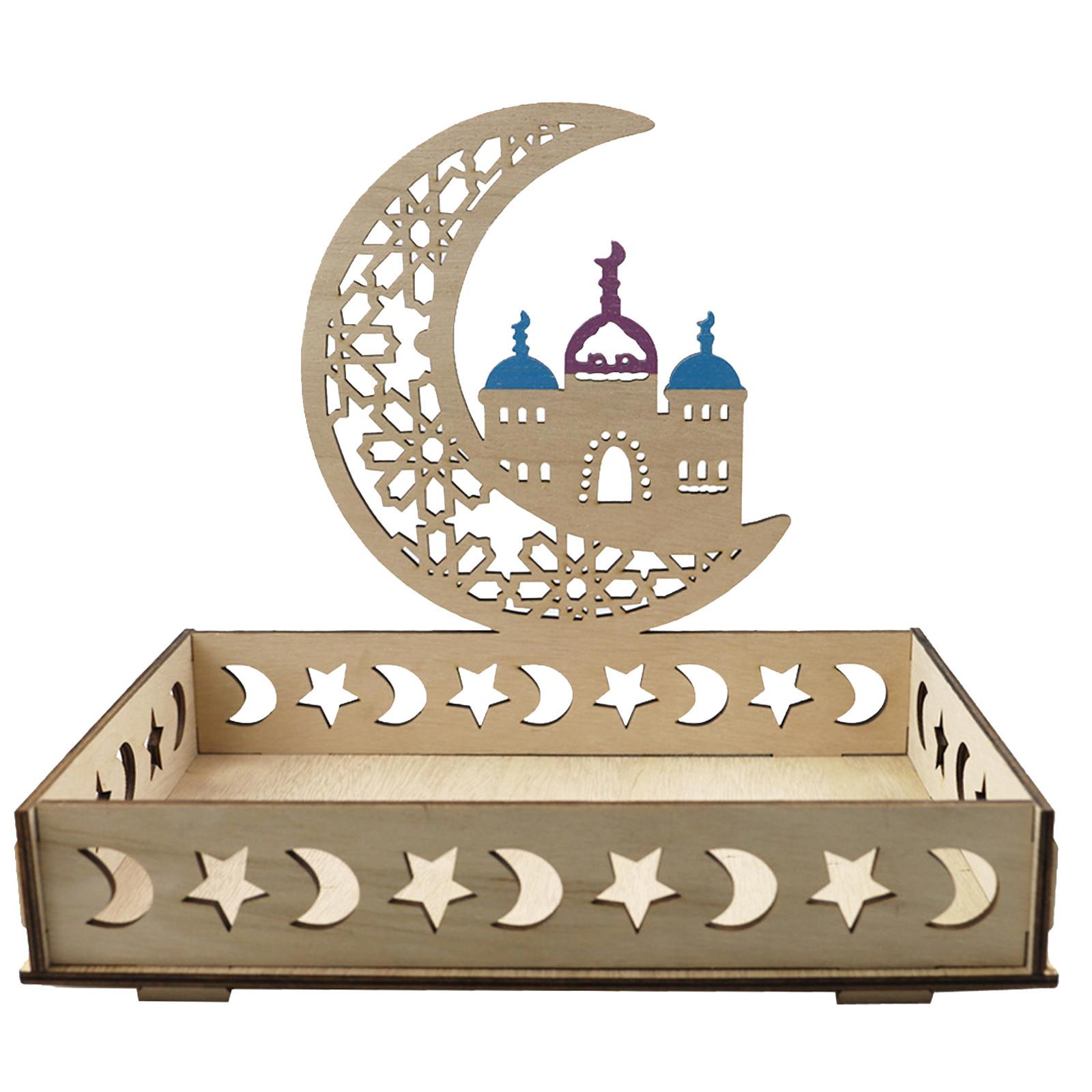 Деревянные украшения Ид Мубарак Рамадан Кульбанг Украшение стола Поднос для десерта B
Деревянные украшения Ид Мубарак Рамадан Кульбанг Украшение стола Поднос для десерта B