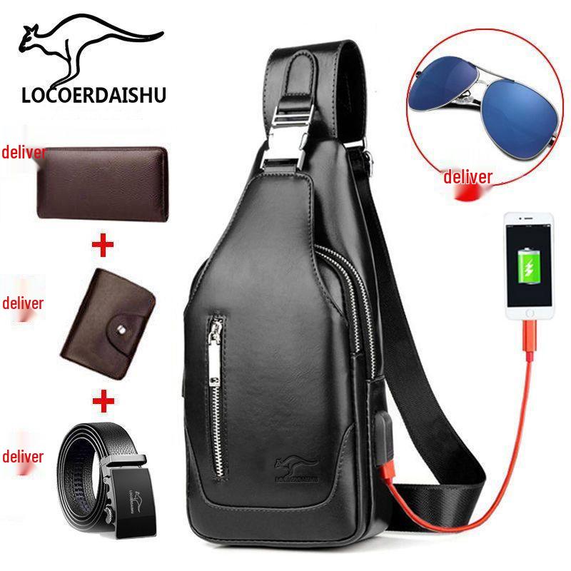 Мужская универсальная нагрудная сумка кроссбоди с двойной молнией для велоспорта - Большая вместимость и модная
Мужская универсальная нагрудная сумка кроссбоди с двойной молнией для велоспорта - Большая вместимость и модная