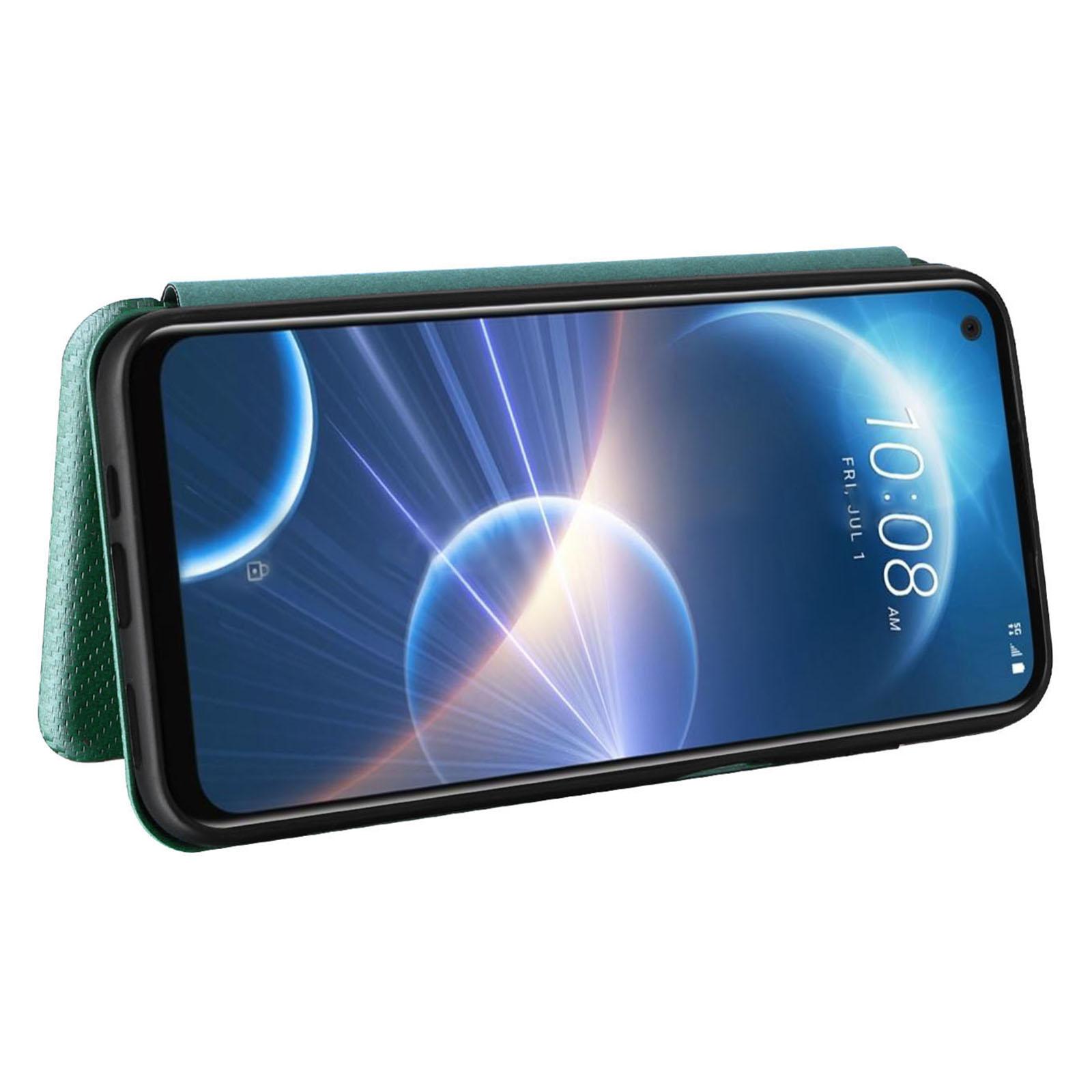 For HTC Desire 22 Pro 5G Card Holder Carbon Fiber Texture PU Leather Case Stand Phone Cover Green
For HTC Desire 22 Pro 5G Card Holder Carbon Fiber Texture PU Leather Case Stand Phone Cover Green