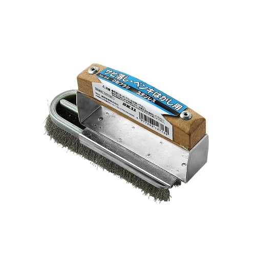 SK11 D-type brush, stainless steel, No. 64, for removing rust and paint.
SK11 D-type brush, stainless steel, No. 64, for removing rust and paint.