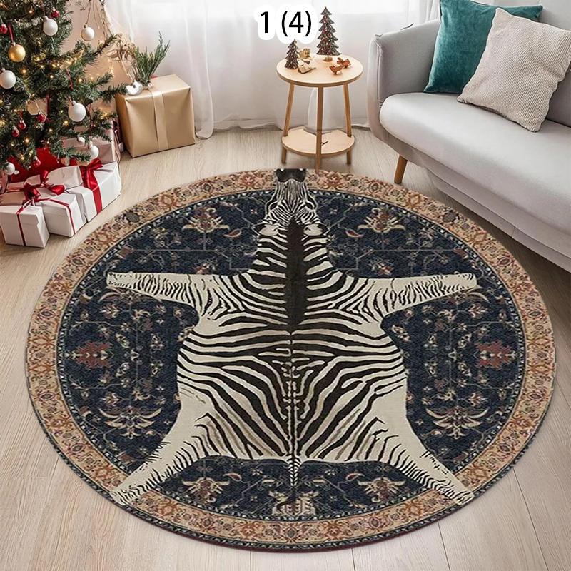 Tiger Pattern Round Area Rug Soft Non-Slip Cute Animal Print Design Home Decor Carpet Bedroom Living Room Floor Decoration Mat 100cm
Tiger Pattern Round Area Rug Soft Non-Slip Cute Animal Print Design Home Decor Carpet Bedroom Living Room Floor Decoration Mat 100cm
