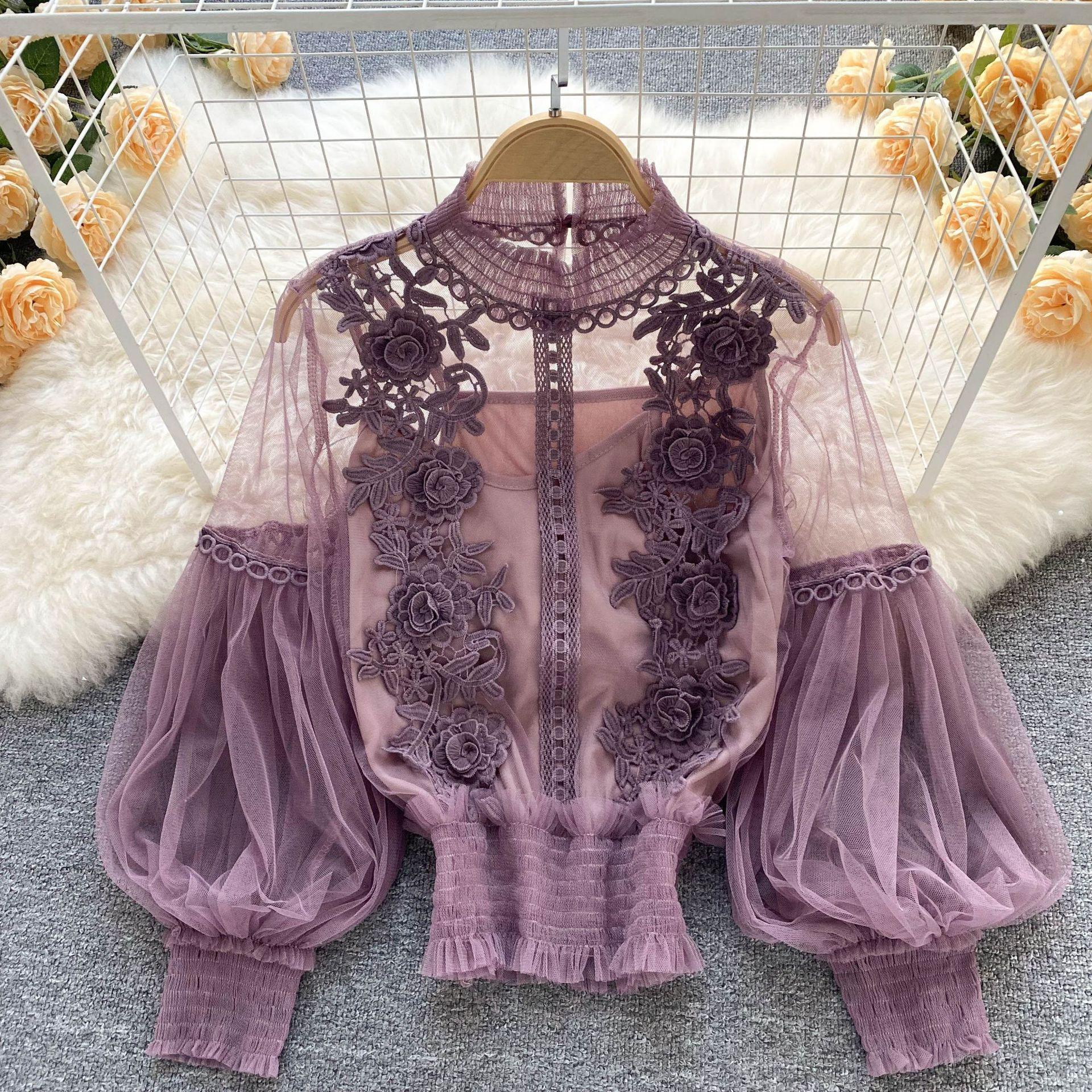 Sweet Women s Lantern Sleeve Lace Blouse Ladies See Through Mesh Top Elegant Floral Mesh Long Sleeve Short Top One size белый
Sweet Women s Lantern Sleeve Lace Blouse Ladies See Through Mesh Top Elegant Floral Mesh Long Sleeve Short Top One size белый