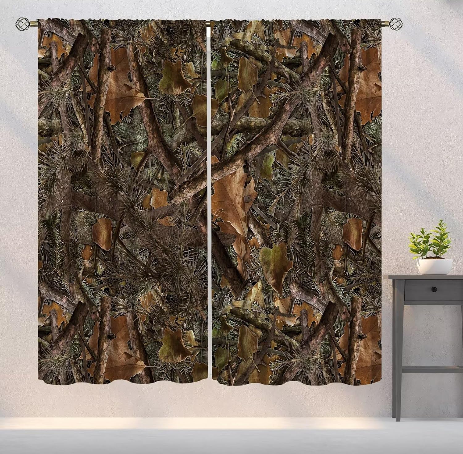 Camouflage Forest Curtains Boy Teen Bedroom Hunting Camp Camo Thermal Art Printed Window Drapes Living Room Blackout Made Of Polyester Great Treatment W100*H130(CM)-Grommet top&2PCS
Camouflage Forest Curtains Boy Teen Bedroom Hunting Camp Camo Thermal Art Printed Window Drapes Living Room Blackout Made Of Polyester Great Treatment W100*H130(CM)-Grommet top&2PCS