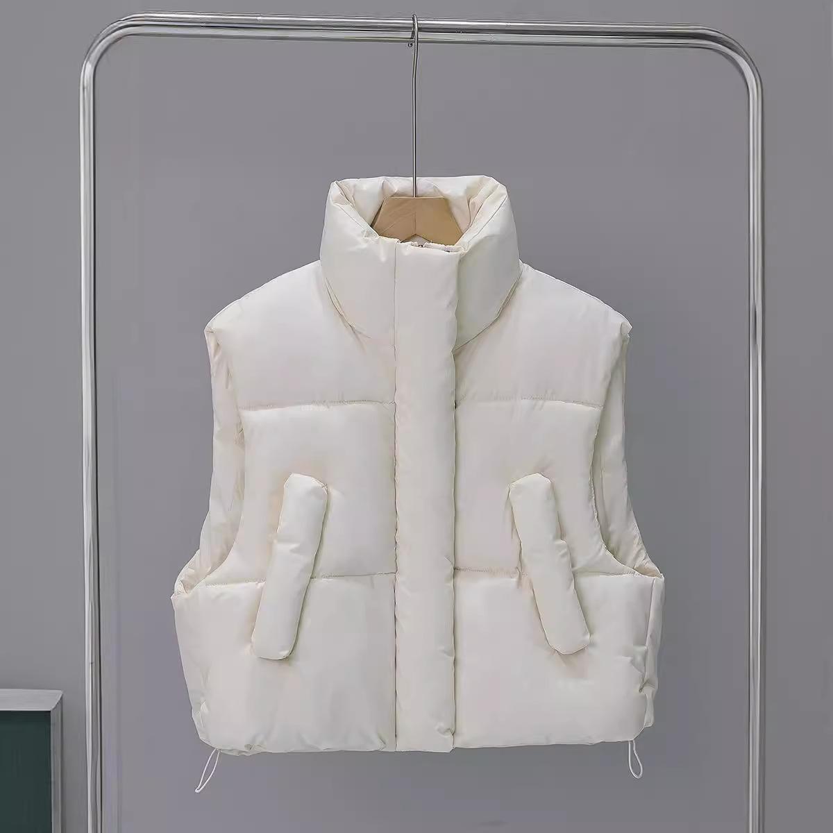 2024 new winter short women s cotton vest small fashion loose versatile vest thin standup collar jacket M
2024 new winter short women s cotton vest small fashion loose versatile vest thin standup collar jacket M