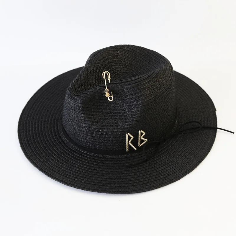 Big Size Summer Sun Hats Ladies Fashion Girl Beach Straw Hat Luxury Grass Jazz Top Panama Hat Womens 60cm Large Head L 59-60cm чорний
Big Size Summer Sun Hats Ladies Fashion Girl Beach Straw Hat Luxury Grass Jazz Top Panama Hat Womens 60cm Large Head L 59-60cm чорний