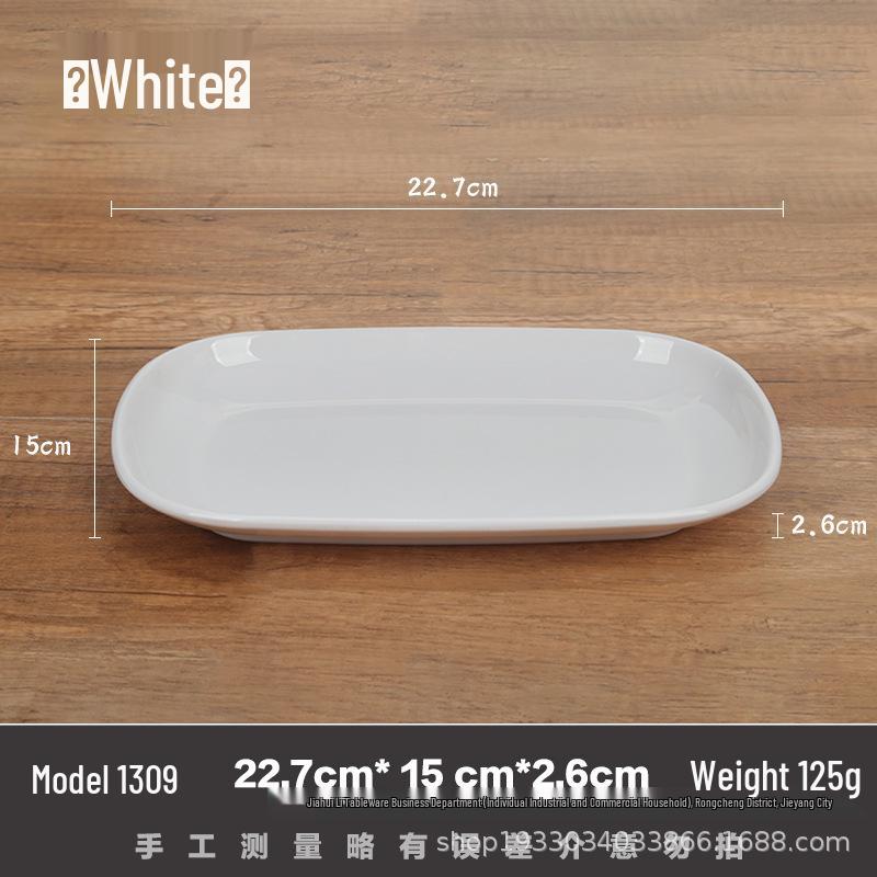 9 Melamine Porcelain-Style Rectangular Rice Noodle Plate for Fast Food, Cold Dishes, Hot Pot & BBQ 9-inch Plate
9 Melamine Porcelain-Style Rectangular Rice Noodle Plate for Fast Food, Cold Dishes, Hot Pot & BBQ 9-inch Plate