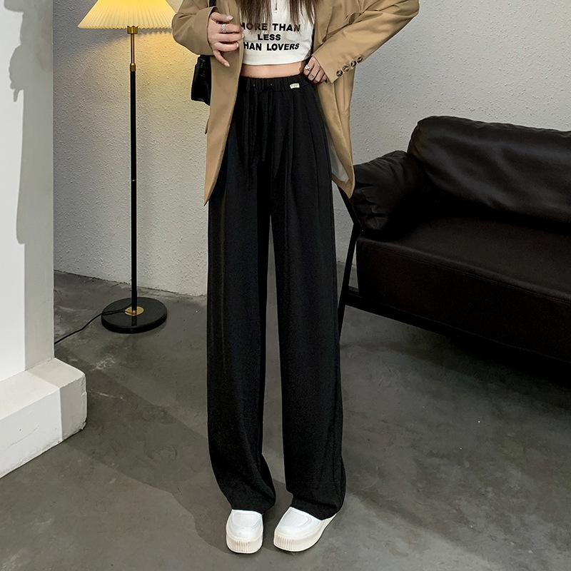 Ice Silk Wide-leg Pants for Women In Summer Thin Large Size High Waist Loose Floor Cooling Pants Casual Straight Walk Suit Pants S чёрный
Ice Silk Wide-leg Pants for Women In Summer Thin Large Size High Waist Loose Floor Cooling Pants Casual Straight Walk Suit Pants S чёрный