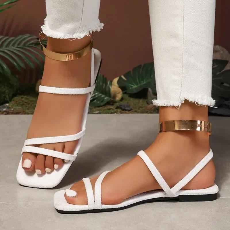 Fashion Elegant Women Shoes Summer Open Toe Women s Sandals Narrow Band Casual Beach Ladies Plus Size Slip on Brand Flat Sandals Women 36
Fashion Elegant Women Shoes Summer Open Toe Women s Sandals Narrow Band Casual Beach Ladies Plus Size Slip on Brand Flat Sandals Women 36