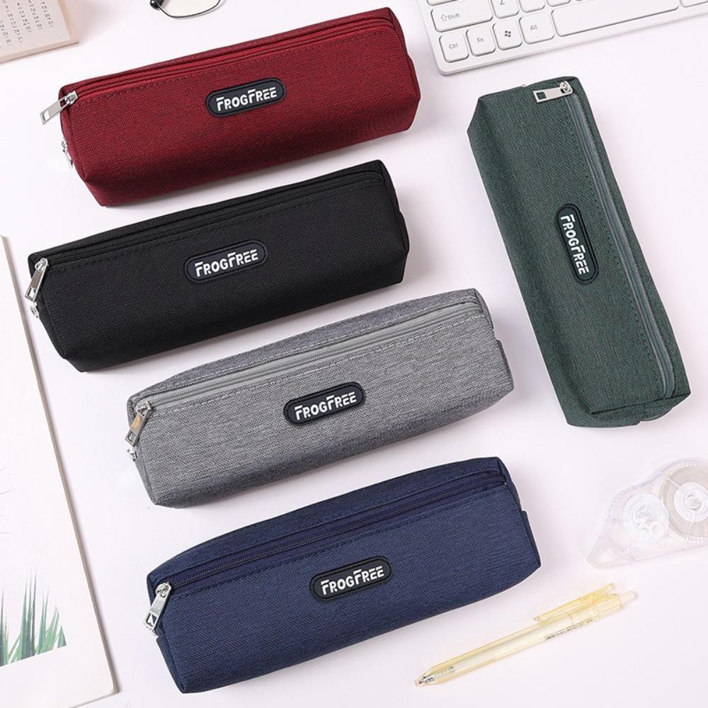 Canvas Pencil Case Solid Color Pen Storage Bag New Stationery Pouch for Student Kids зелений
Canvas Pencil Case Solid Color Pen Storage Bag New Stationery Pouch for Student Kids зелений