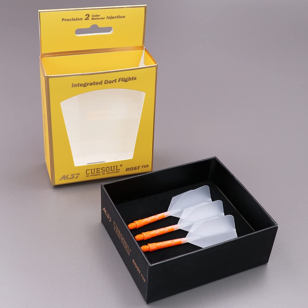 CUESOUL ROST T19 Shaft Integrated Flight Big Wing Clear Flight Orange M Set of 3 Shape, Two-Tone Color, + Shaft, Size, (CS-AK579-6M)
CUESOUL ROST T19 Shaft Integrated Flight Big Wing Clear Flight Orange M Set of 3 Shape, Two-Tone Color, + Shaft, Size, (CS-AK579-6M)