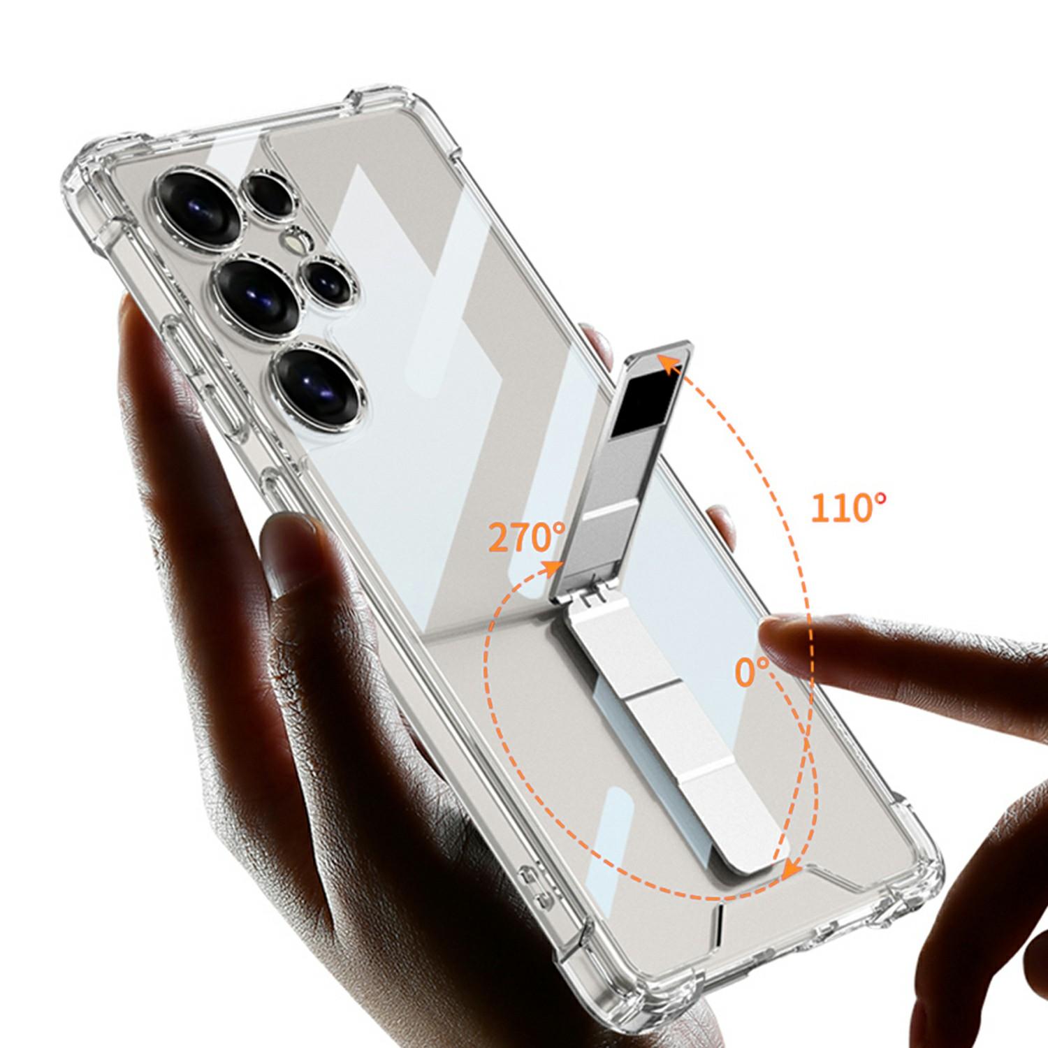 GKK For Samsung Galaxy S25 Ultra Kickstand Case Air Cushion Shockproof TPU PC Phone Back Cover Transparent Black
GKK For Samsung Galaxy S25 Ultra Kickstand Case Air Cushion Shockproof TPU PC Phone Back Cover Transparent Black
